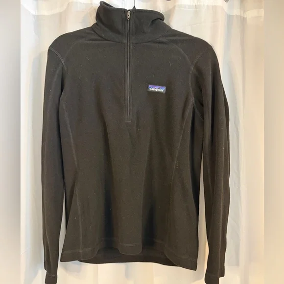 Patagonia Lightweight Fleece Quarter Zip – Black - Picture 3 of 9